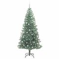 vidaXL Umelý vianočný stromček, snehom obalený, s LED svetlom 240 cm
