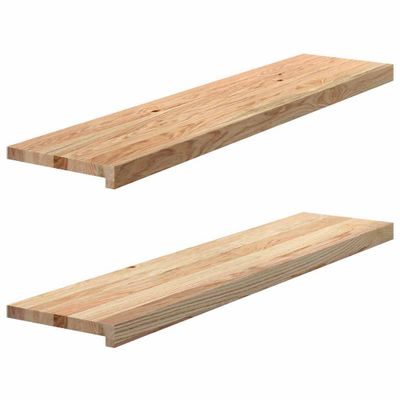 vidaXL Okenný parapet 2 ks 110x30x2 cm neošetrený dubový masív