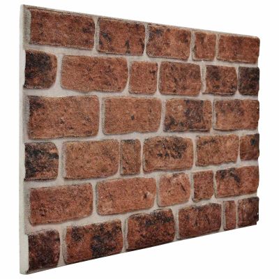 vidaXL Nástenné panely 10 pcs Hnedá tehlová 100 x 50 cm EPS pena