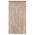 vidaXL Záves proti hmyzu béžový a tmavohnedý 100x230 cm ženilka