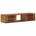 vidaXL TV skrinka s úložiskom s dverami Prírodná 105 x 30 x 22,5 cm