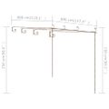 vidaXL Záhradná pergola, starožitná hnedá 4x3x2,5 m, železo