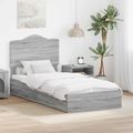 vidaXL Úložná posteľ Sivý Sonoma 70 x 190 cm Kompozitné drevo