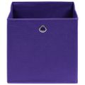 vidaXL Úložné boxy 10 ks, netkaná textília 28x28x28 cm, fialové