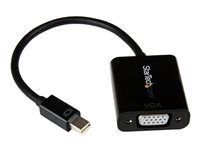 DisplayPort 1.2 - 1080p - Thunderbolt to VGA Monitor Adapter - Mini DP to VGA (MDP2VGA2) - Video adaptér - Mini DisplayPort (M) do HD-15 (VGA) (F) - Displayport 1.2/Thunderbolt - 22 cm - aktívny, podpora 1920 x 1200 (WUXGA) - čierna