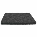 vidaXL Pad z gumových granúl na dvor Čierny 9 x 9 x 0,6 cm Guma