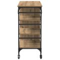 vidaXL Kuchynský vozík Remeselný dub 87.5 x 39 x 84.5 cm