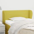 vidaXL Čelo postele so záhybmi zelený 93x23x78/88 cm látka