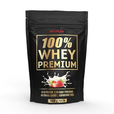 100% Whey Premium - ActivLab, jahoda