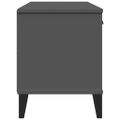 vidaXL Lavica na topánky VIKEN, antracit 106x35x45cm, kompozitné drevo