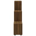 vidaXL Knižnica v tvare schodov hnedý dub 107 cm spracované drevo