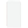 vidaXL Komoda s LED svetlami biela 60,5x37x67 cm