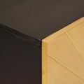 vidaXL Servírovacia skriňa Čierna a zlatá 60 x 33 x 75 cm