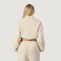 Dámska mikina Zip-Up NEO Almond - GymBeam, veľkosť XS