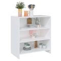 vidaXL Komoda biela 70x40,5x75 cm drevotrieska