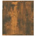 vidaXL Nástenný nočný stolík dymový dub 50x36x40 cm