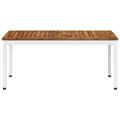 vidaXL Konferenčný stolík Prírodná a biela 50 x 100,5 x 45 cm
