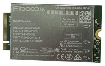 DELL Wireless Mobile Modem DW5932e 5G pre notebooky Latitude/ WWAN Sieťová karta, modul, 5G/LTE, PCIe 3.0, M.2 B-Key, pre Dell Latitude 5x50, 7x50, Precision 3490, 3590, 3591