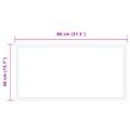 vidaXL Zrkadlo do kúpeľne s LED Priehľadná 80 x 40 cm tvrdené sklo
