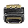 Nedis CVGB34902BK - HDMI™ Adaptér Úhlový 270° | HDMI Konektor - HDMI Zásuvka | Černá barva Adaptér, HDMI (M) na HDMI (F), úhlový, 270°, zlacené konektory, cerný
