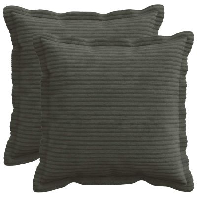 vidaXL Poťah na podložku 2 ks HOUTEN Antracitová 40 x 40 cm manšestr