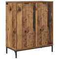 vidaXL Servírovacia skriňa Staré drevo 69,5 x 33 x 82 cm
