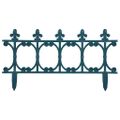 vidaXL Obruba trávnika 16 ks zelená 10 m PP