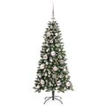 vidaXL Umelý vianočný stromček Zelená 120 cm PVC, plast a oceľ
