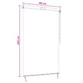 vidaXL Roleta Viacfarebný 80 x 250 cm Textil a hliník