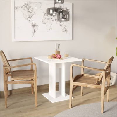 FMD Jedálenský stolík 70 cm biely
