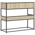 vidaXL Konzolový stolík dub sonoma 90x35x80 cm kompozitné drevo