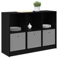 vidaXL Servírovacia skriňa Čierny dub 102 x 32 x 73,5 cm