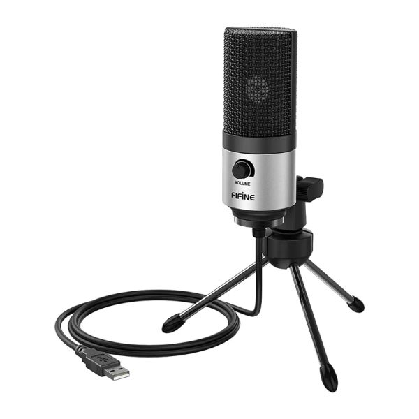 Kondenzátorový mikrofón Fifine K669BS (strieborný)