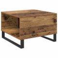 vidaXL Konferenčný stolík Staré drevo 55 x 55 x 36,5 cm