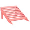 vidaXL Záhradná stolička Adirondack s otomanom jedľový masív ružová