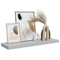 vidaXL Plávajúca nástenná polica betónová sivá 80x23,5x3,8 cm, MDF