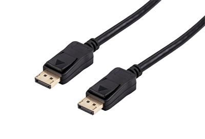 Kábel C-TECH DisplayPort 1.2, 4K @ 60Hz, M/M, 0,5m