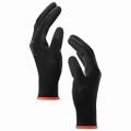 vidaXL Pracovné rukavice 24 ks Čierna 7 / S Polyester