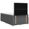 vidaXL Posteľ boxspring s matracom Tmavosivá 120 x 190 cm Látka