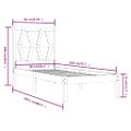 vidaXL Posteľný rám medovo-hnedý borovicový masív 90x200 cm