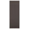 vidaXL Strešné panely 12 ks pozinkovaná oceľ hnedé 100x36 cm