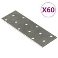 vidaXL Dierované plechy 60 ks 2 mm 120x40 mm pozinkovaná oceľ