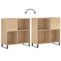 vidaXL Skrinka na platne dub sonoma 84,5x38x48 cm kompozitné drevo