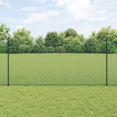 vidaXL Zváraný drôtový plot s podperou 25 x 1,2 m PVC potiahnutá oceľ