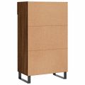 vidaXL Botník hnedý dub 60x35x105 cm kompozitné drevo
