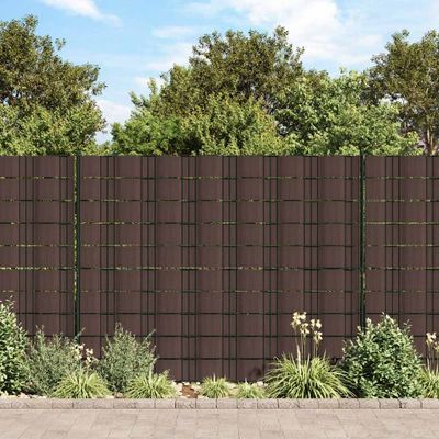 vidaXL PVC ochranná fólia na ochranu súkromia 140x0,19 m hnedá