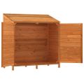 vidaXL Záhradná kôlňa hnedá 102x52x112 cm masívne jedľové drevo