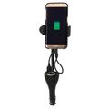 Držák telefónu do zásuvky SPRING 20cm 2xUSB