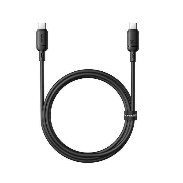 Baseus Rýchlonabíjací kábel Silky USB-C/USB-C 1m 100W čierny