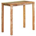 vidaXL Barový stôl 112x55x108 cm masívne recyklované drevo